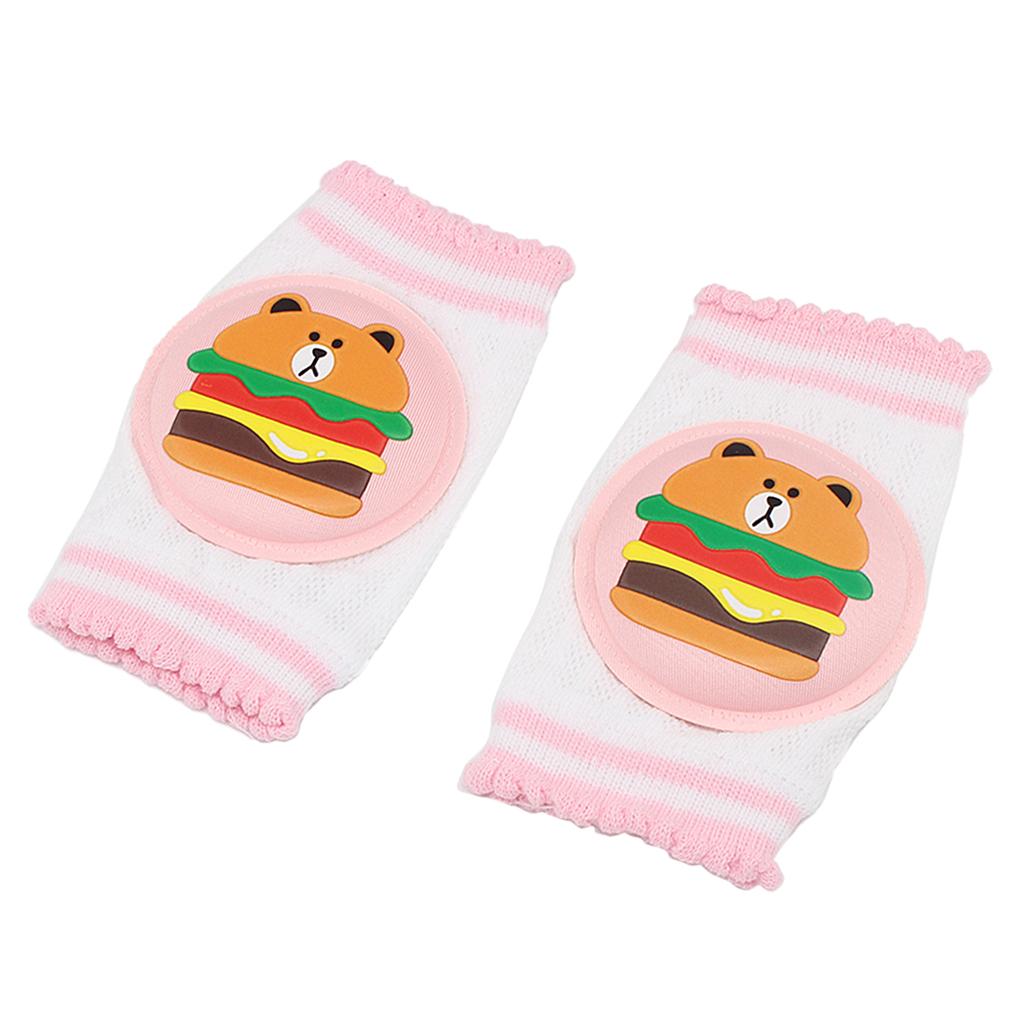 Kids Soft Anti-slip Elbow Cushion Crawling Knee Pad Pink