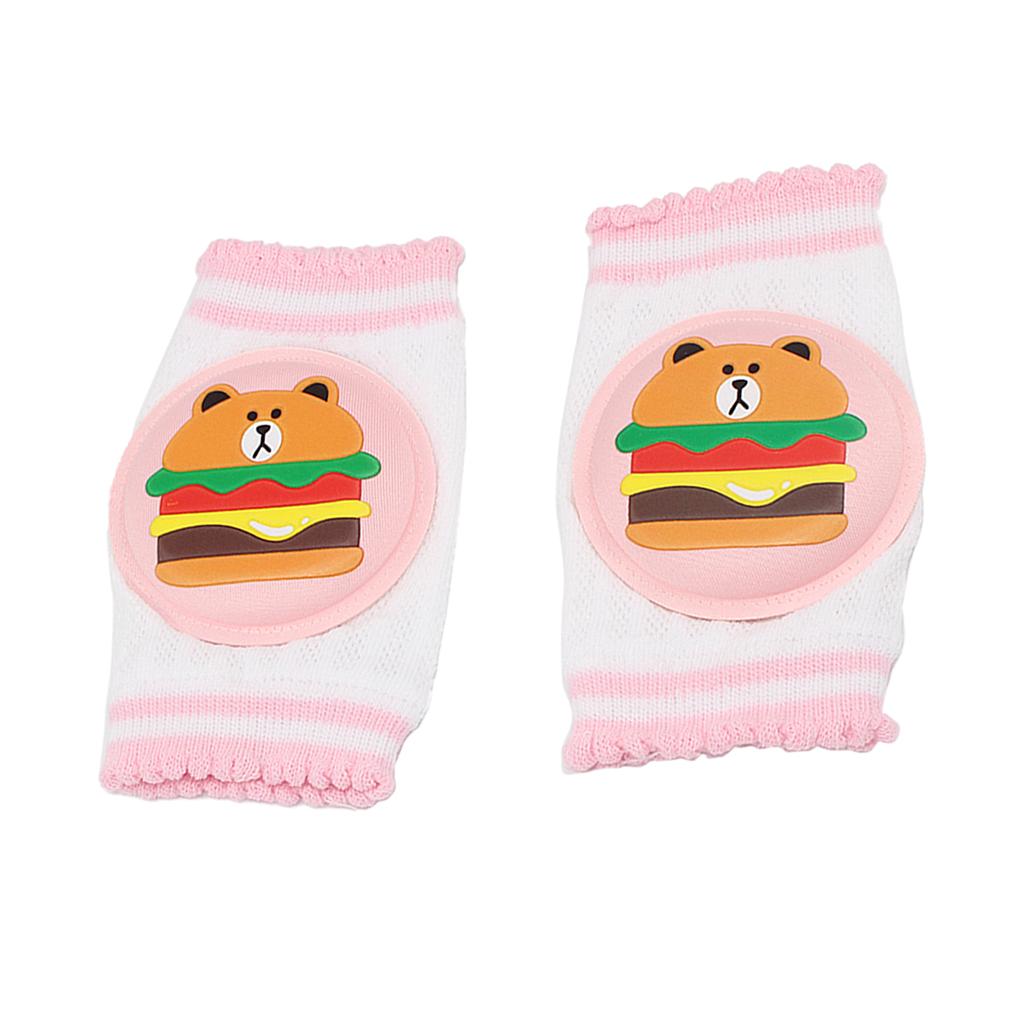 Kids Soft Anti-slip Elbow Cushion Crawling Knee Pad Pink