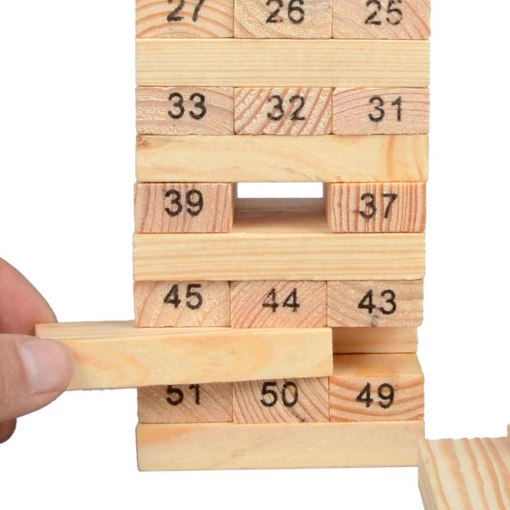 Wooden Stacking Board Games Building Blocks for Kids Number