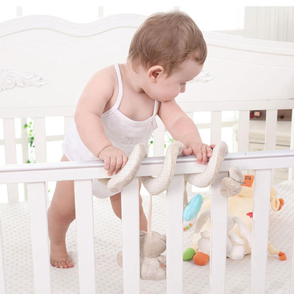 Baby Boys Girls Pram Handbell Stroller Hanging Plush Toy Bear rabbit