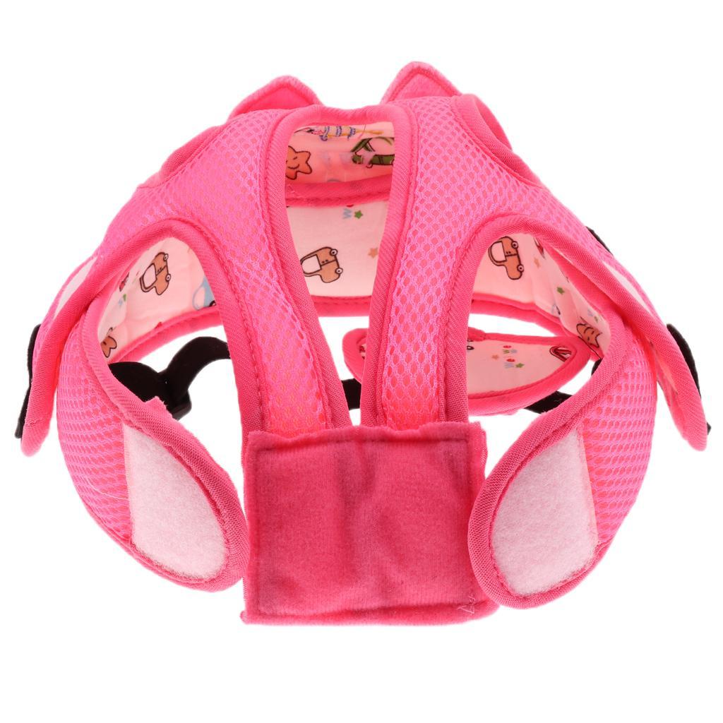 Baby Infant Toddlers Protection Cap Shatter-Resistant Head Cap Pink sloths