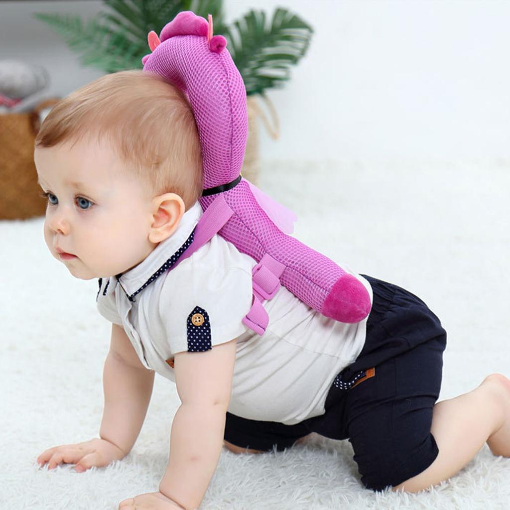Baby Head Protector Safety Pad Cushion Kids Back Protection Purple Deer