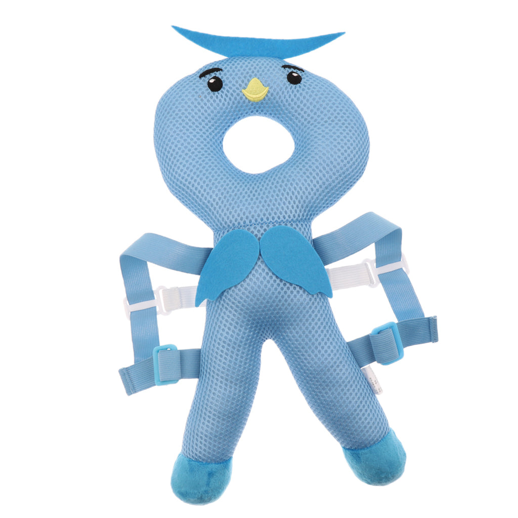 Baby Head Protector Safety Pad Cushion Kids Back Protection Blue Owl