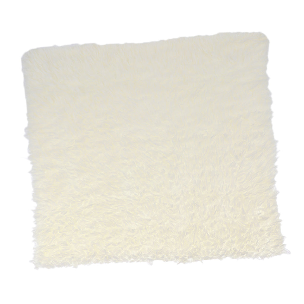 DIY Baby Photo Props Newborn Photography Soft Fur Quilt Mat Blanket Rug Beige