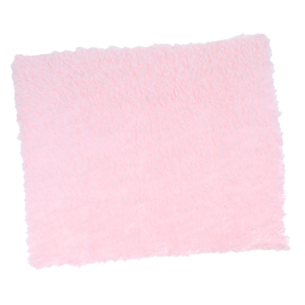 DIY Baby Photo Props Newborn Photography Soft Fur Quilt Mat Blanket Rug Light Pink