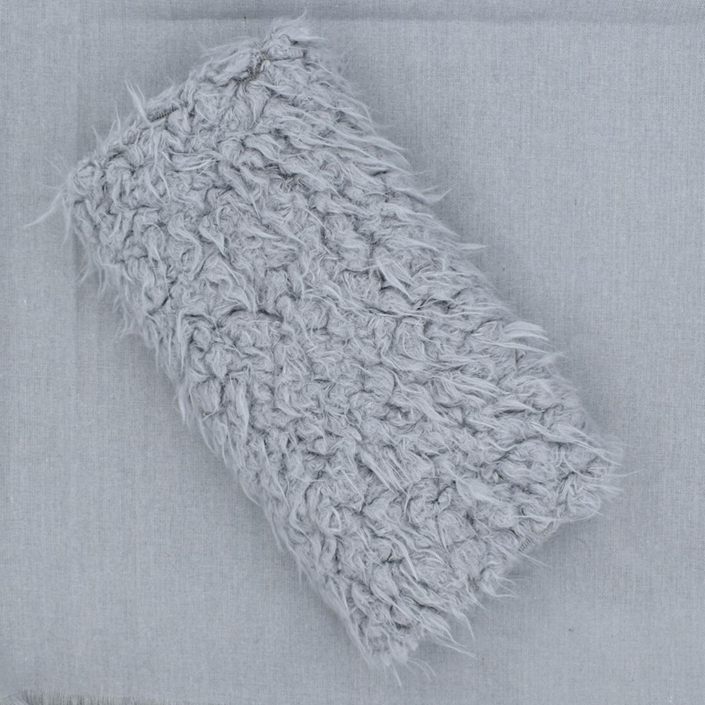 DIY Baby Photo Props Newborn Photography Soft Fur Quilt Mat Blanket Rug Gray