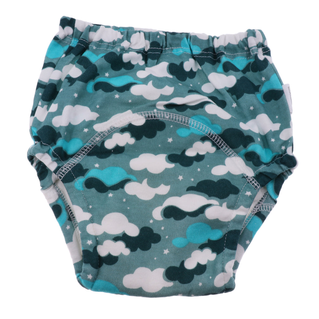 Baby Infant Kids Four-Layer Gauze Diaper Learning Pants Sky Size 80