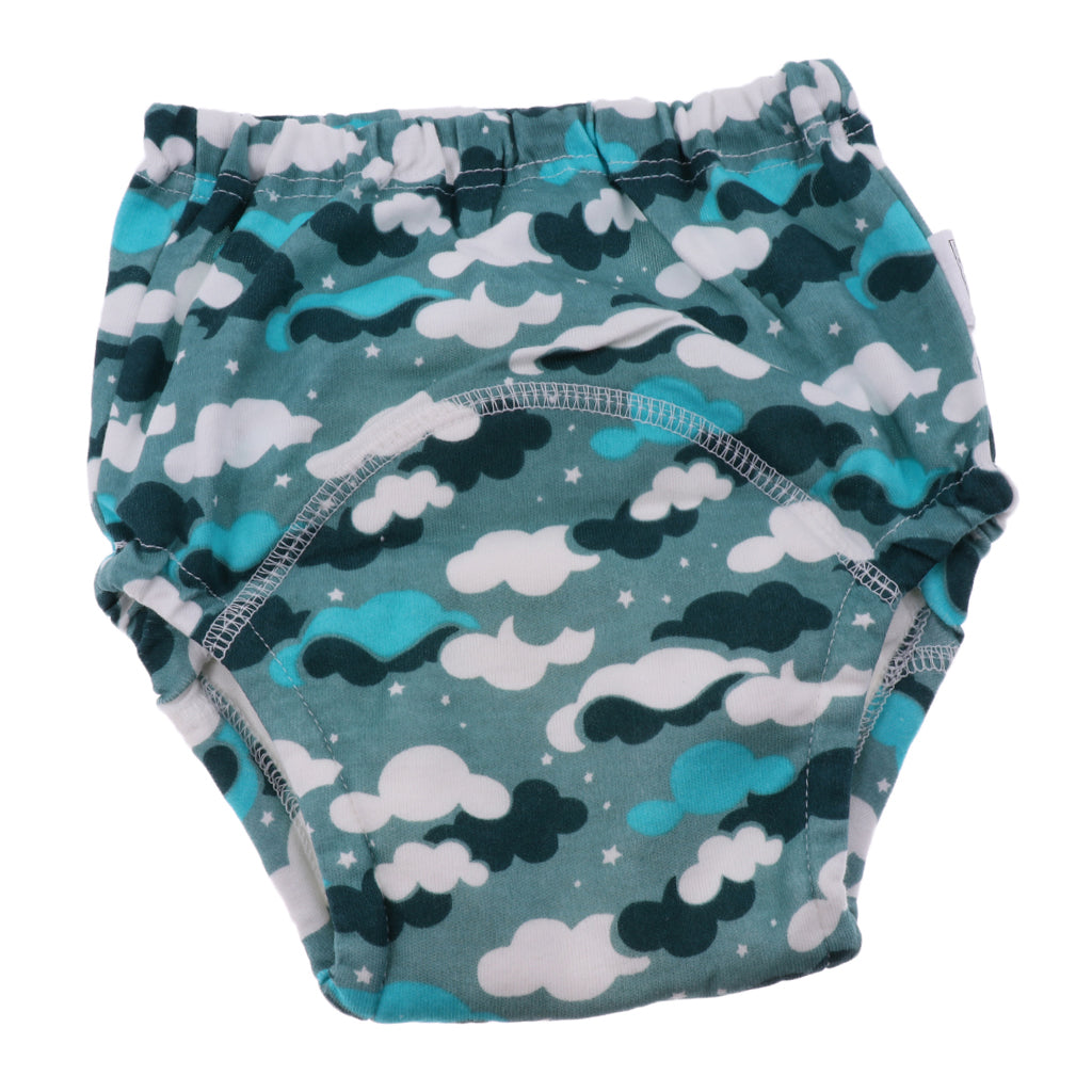 Baby Infant Kids Four-Layer Gauze Diaper Learning Pants Sky Size 80