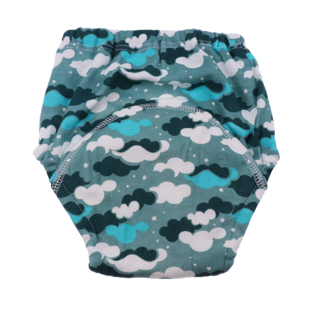 Baby Infant Kids Four-Layer Gauze Diaper Learning Pants Sky Size 80