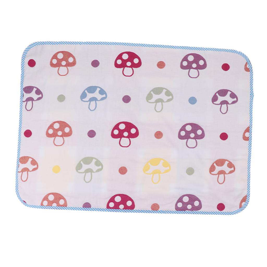 Baby Waterproof Cotton Urine Mat Nappy Bed Changing Diaper Pad 50x70cm Mushroom