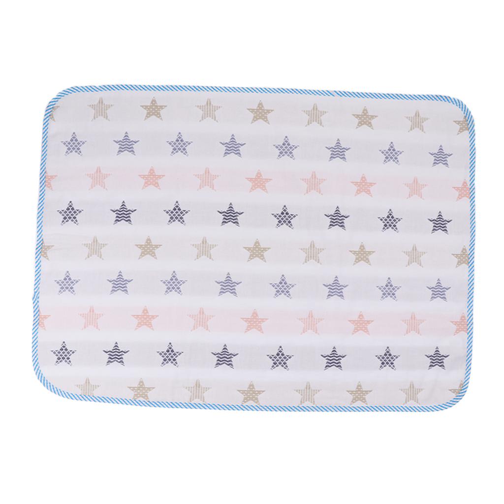 Baby Waterproof Cotton Urine Mat Nappy Bed Changing Diaper Pad 50x70cm Star
