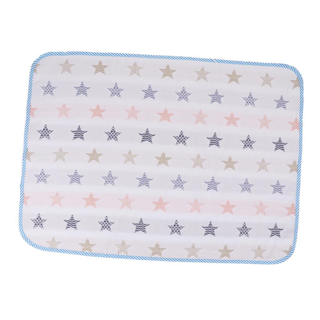 Baby Waterproof Cotton Urine Mat Nappy Bed Changing Diaper Pad 50x70cm Star