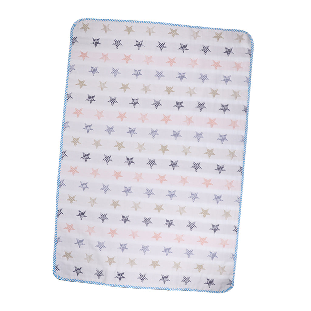 Baby Waterproof Cotton Urine Mat Nappy Bed Changing Diaper Pad 70x100cm Star