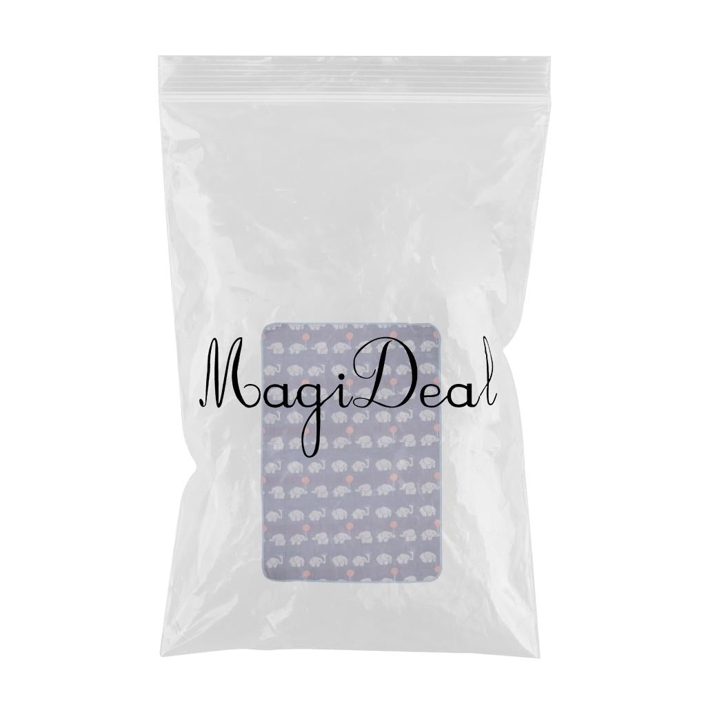 Baby Six-Layer Gauze Padding Mattress Changing Diaper Pad Blue elephant 70x100cm