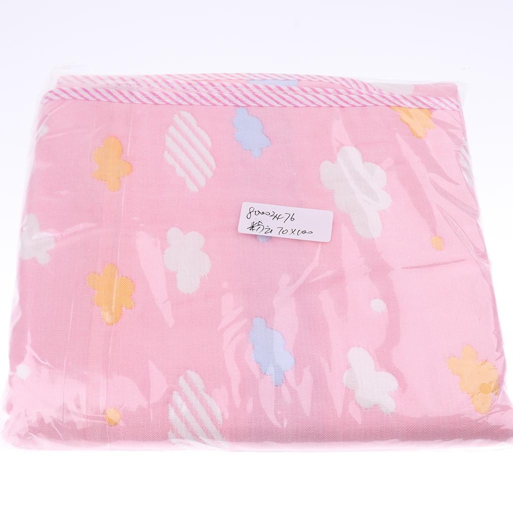 Baby Six-Layer Gauze Padding Mattress Changing Diaper Pad Pink cloud 70x100cm