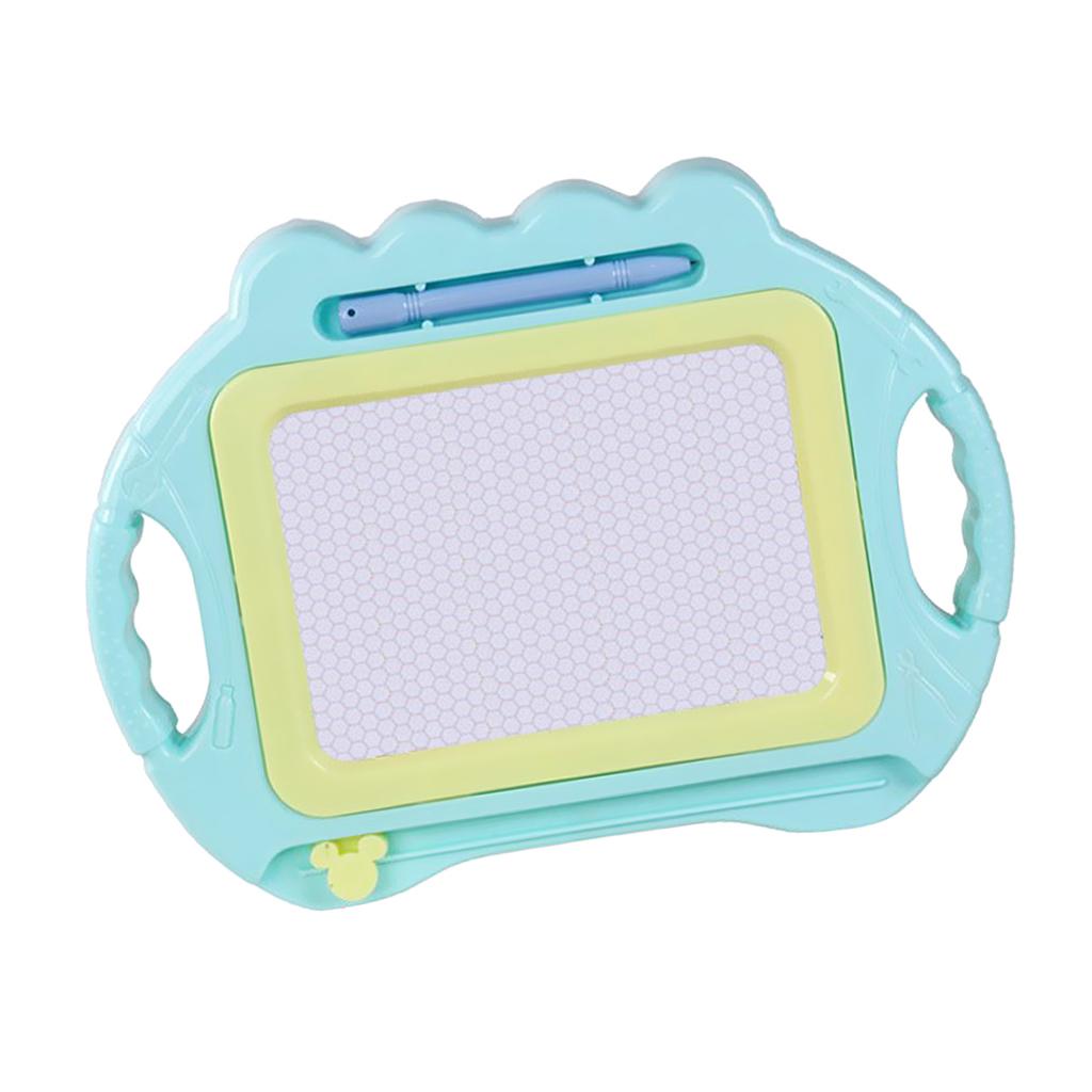 Children's Magnetic Drawing Board Puzzle Early Education Toys Cyan