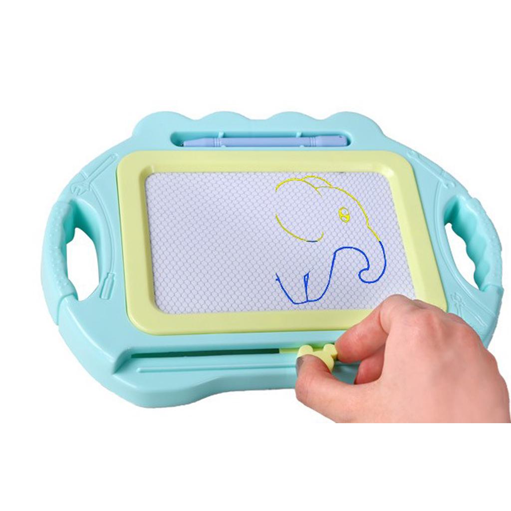 Children's Magnetic Drawing Board Puzzle Early Education Toys Cyan