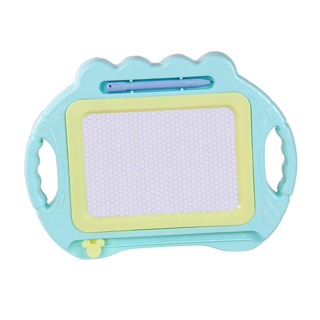 Children's Magnetic Drawing Board Puzzle Early Education Toys Cyan