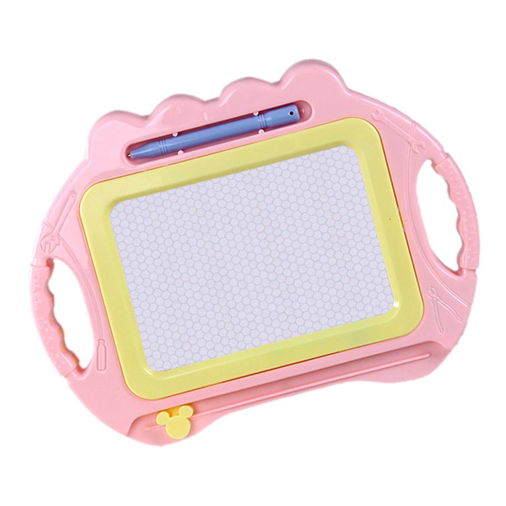Children's Magnetic Drawing Board Puzzle Early Education Toys Pink