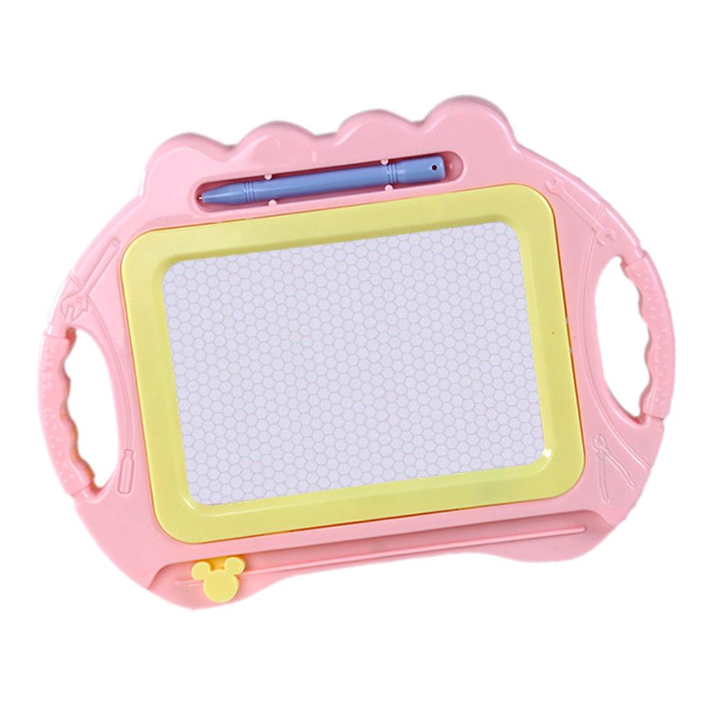Children's Magnetic Drawing Board Puzzle Early Education Toys Pink