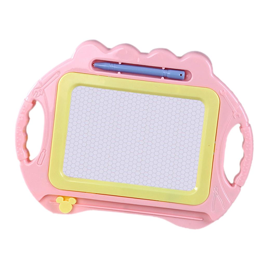 Children's Magnetic Drawing Board Puzzle Early Education Toys Pink