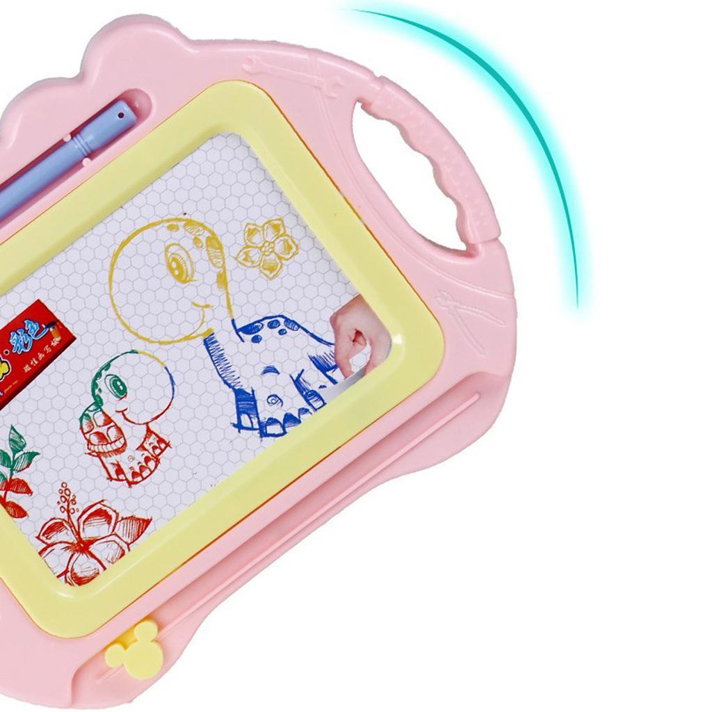 Children's Magnetic Drawing Board Puzzle Early Education Toys Pink