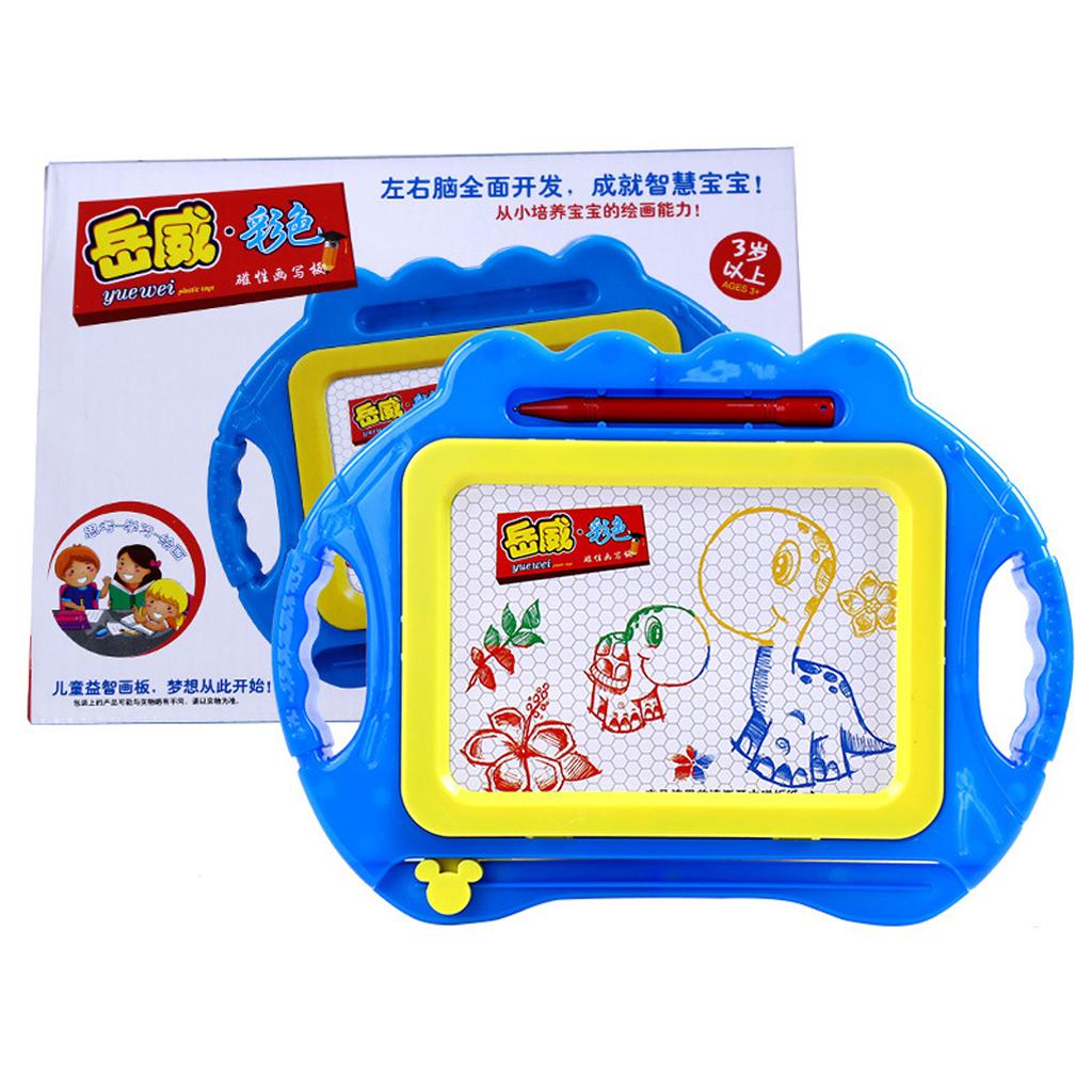 Children's Magnetic Drawing Board Puzzle Early Education Toys Blue