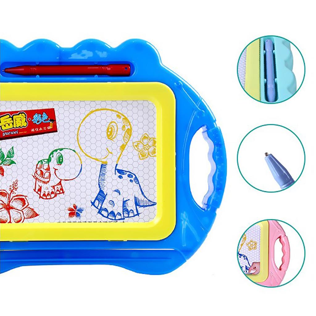 Children's Magnetic Drawing Board Puzzle Early Education Toys Blue