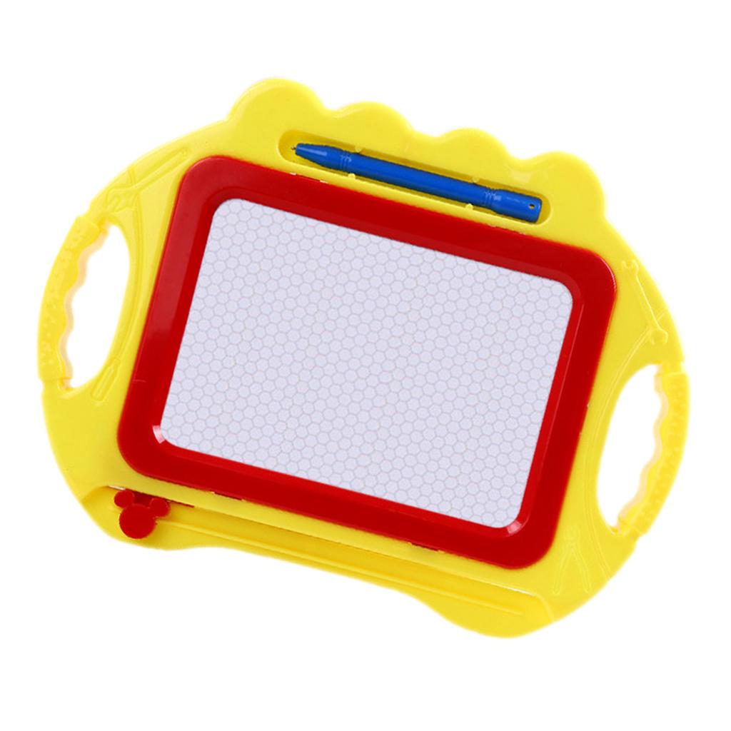 Children's Magnetic Drawing Board Puzzle Early Education Toys Yellow