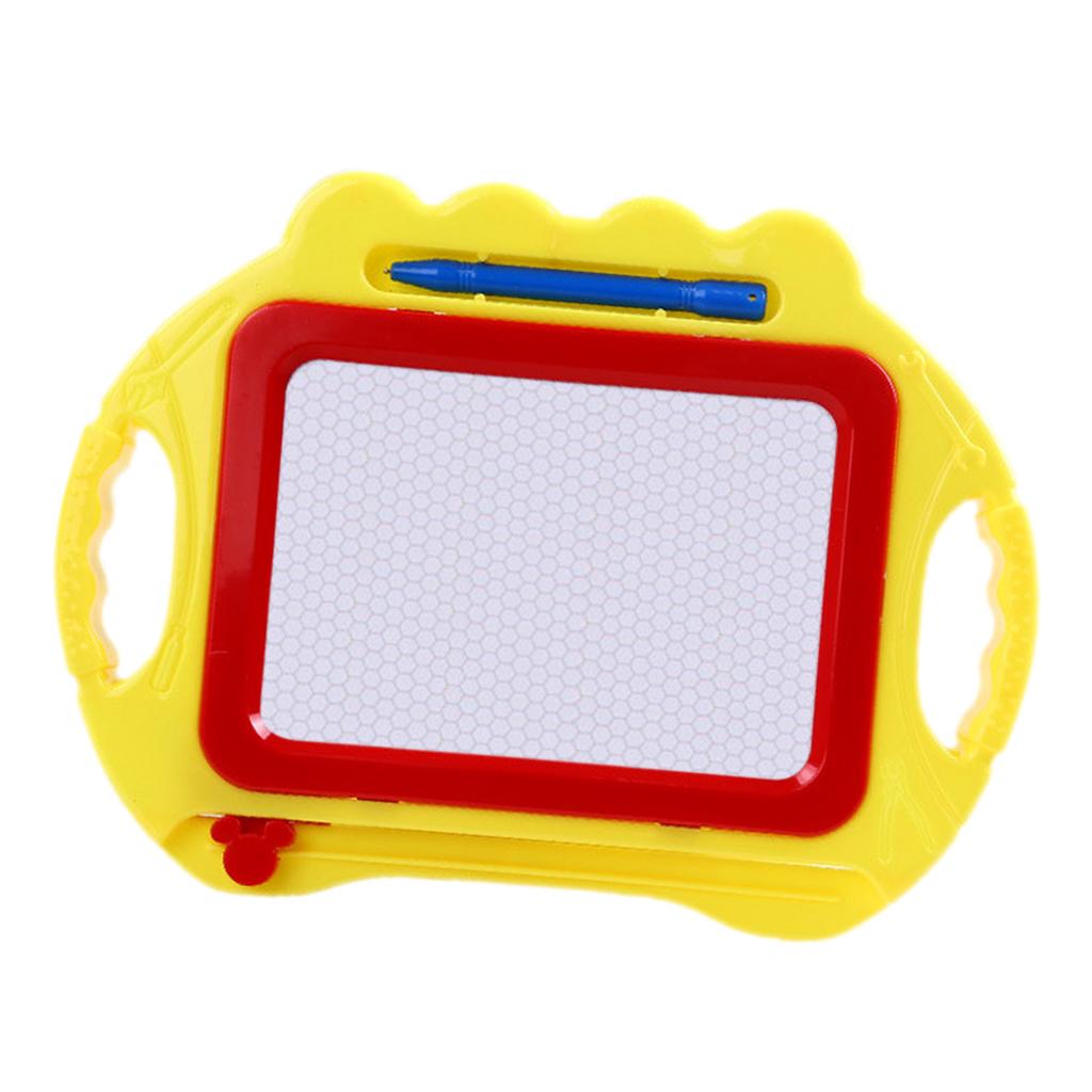Children's Magnetic Drawing Board Puzzle Early Education Toys Yellow