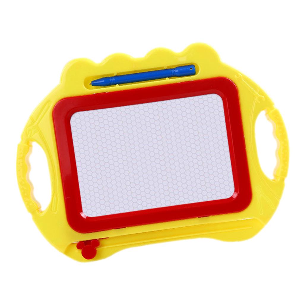 Children's Magnetic Drawing Board Puzzle Early Education Toys Yellow