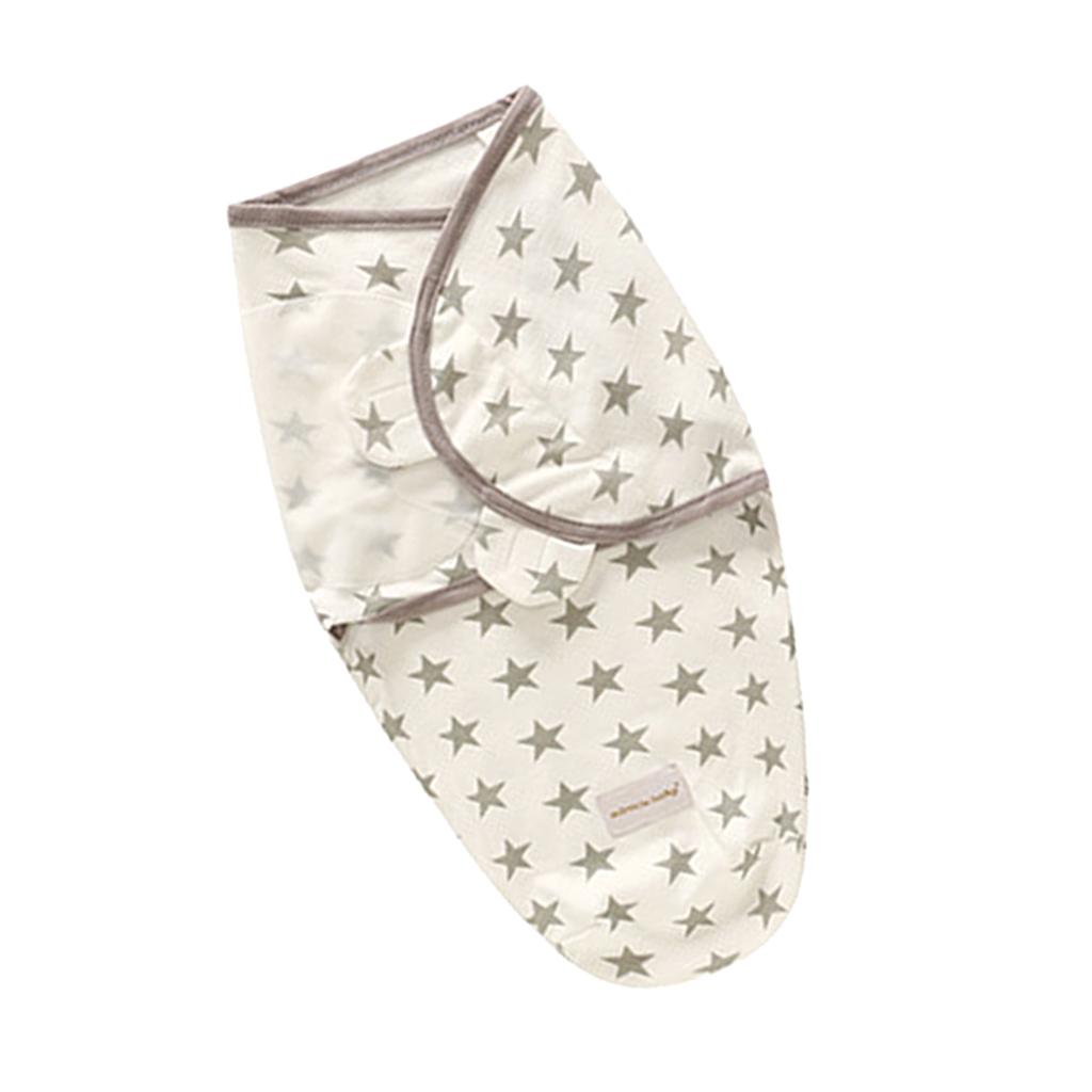 Baby Infant Swaddle Wrap Blanket Sleeping Bag Star (0-3M)