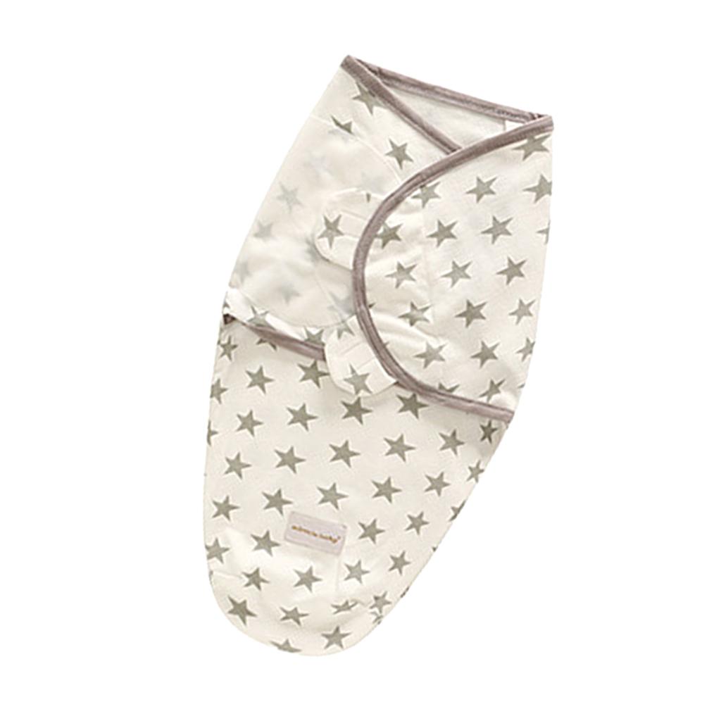 Baby Infant Swaddle Wrap Blanket Sleeping Bag Star (0-6M)