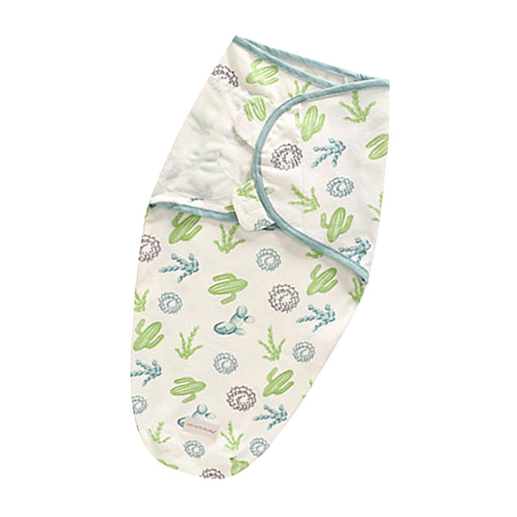 Baby Infant Swaddle Wrap Blanket Sleeping Bag Cactus (0-3M)