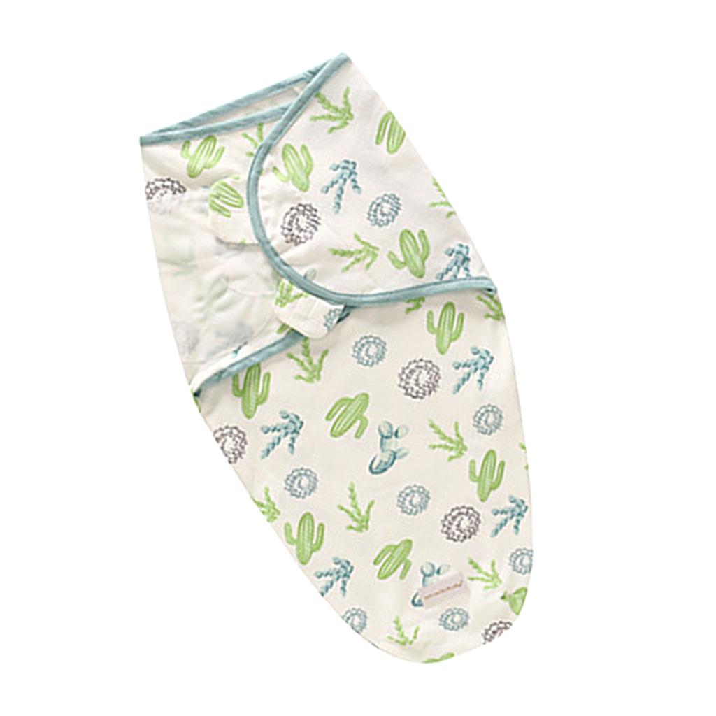 Baby Infant Swaddle Wrap Blanket Sleeping Bag Cactus (0-6M)