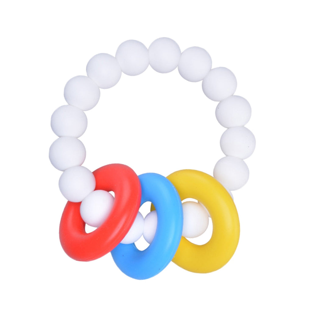 Baby Teething Toys BPA Free Children's Silicone Teething Bracelet White