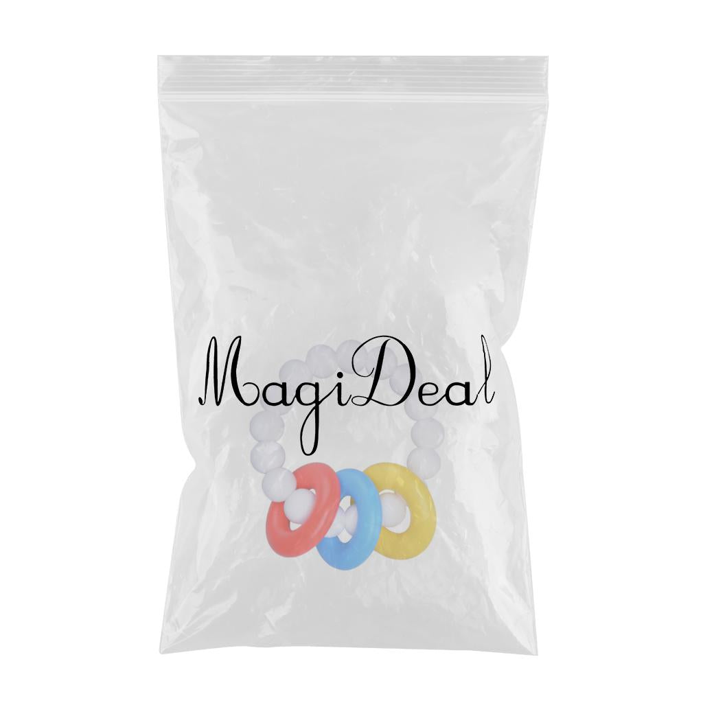 Baby Teething Toys BPA Free Children's Silicone Teething Bracelet White