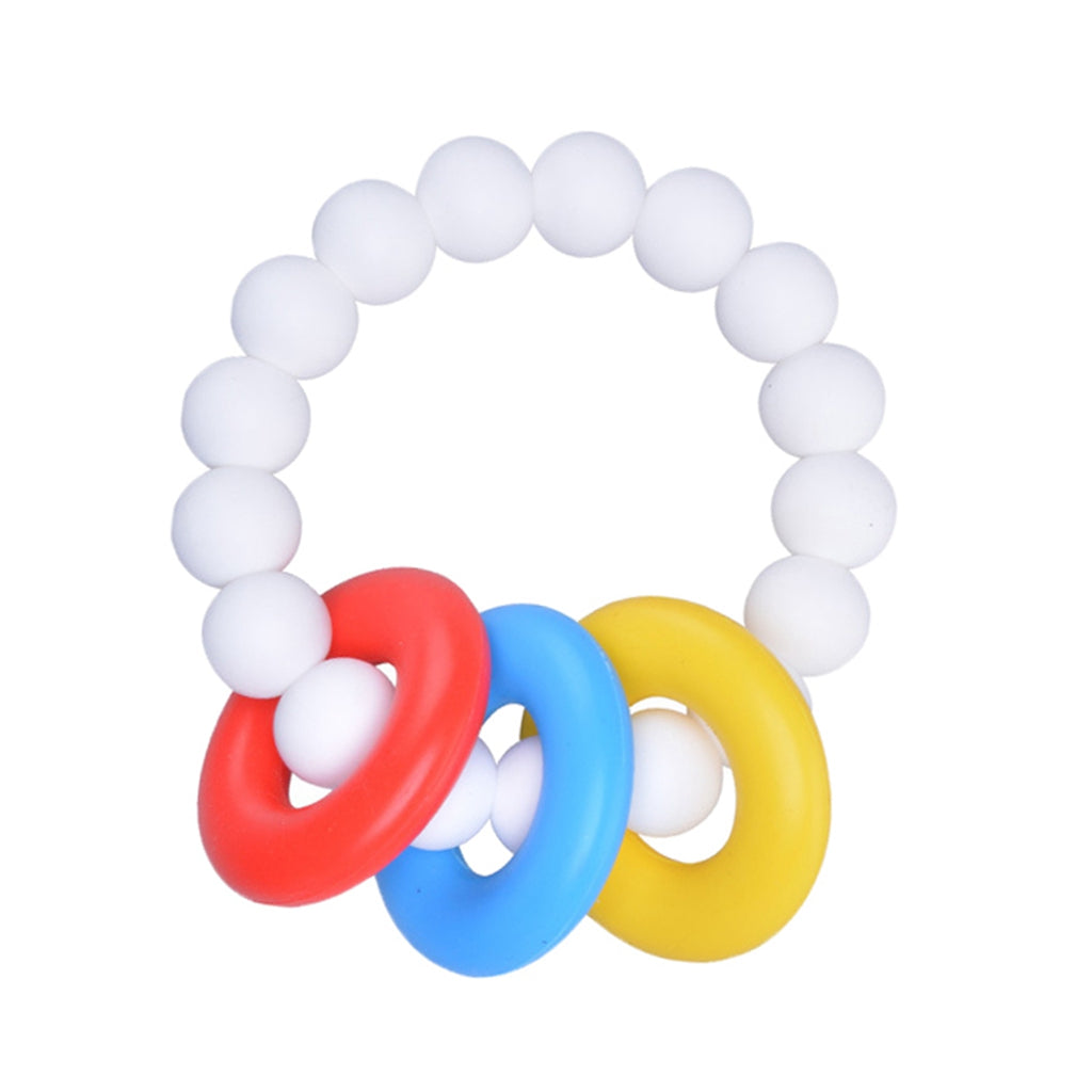 Baby Teething Toys BPA Free Children's Silicone Teething Bracelet White