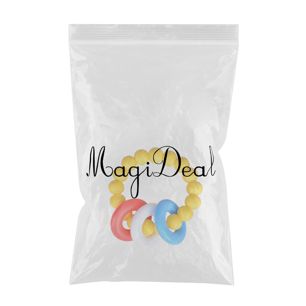 Baby Teething Toys BPA Free Children's Silicone Teething Bracelet Yellow