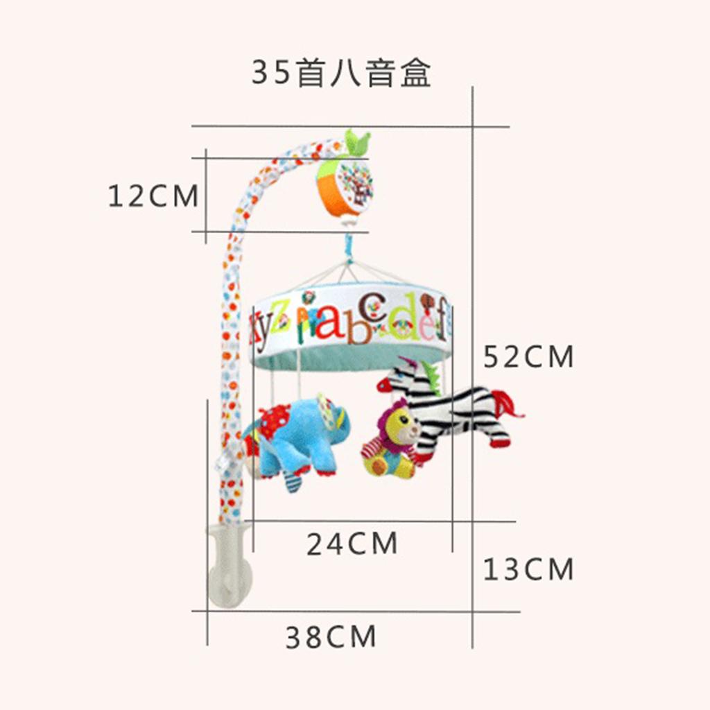 Baby Infant Soft Musical Bed Cot Mobile Nusery Lullaby Toys Style-2