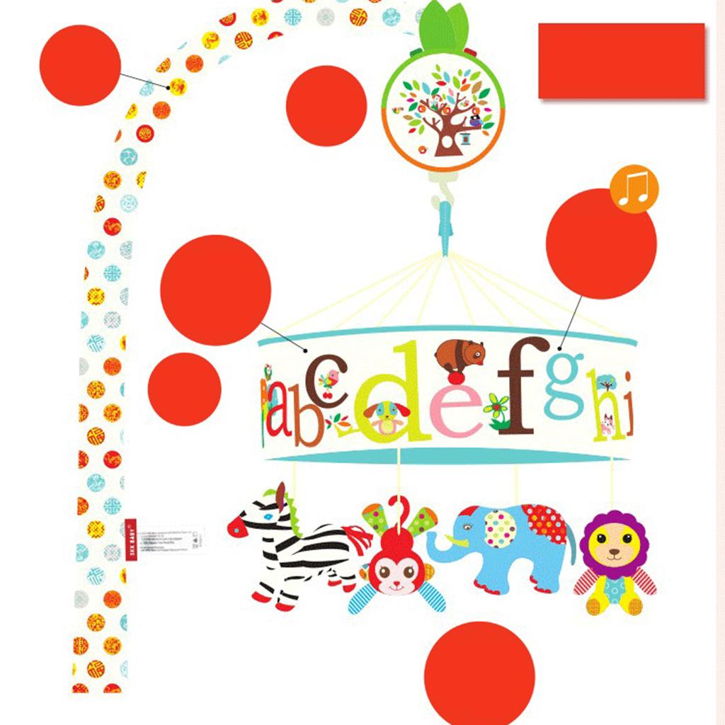 Baby Infant Soft Musical Bed Cot Mobile Nusery Lullaby Toys Style-2