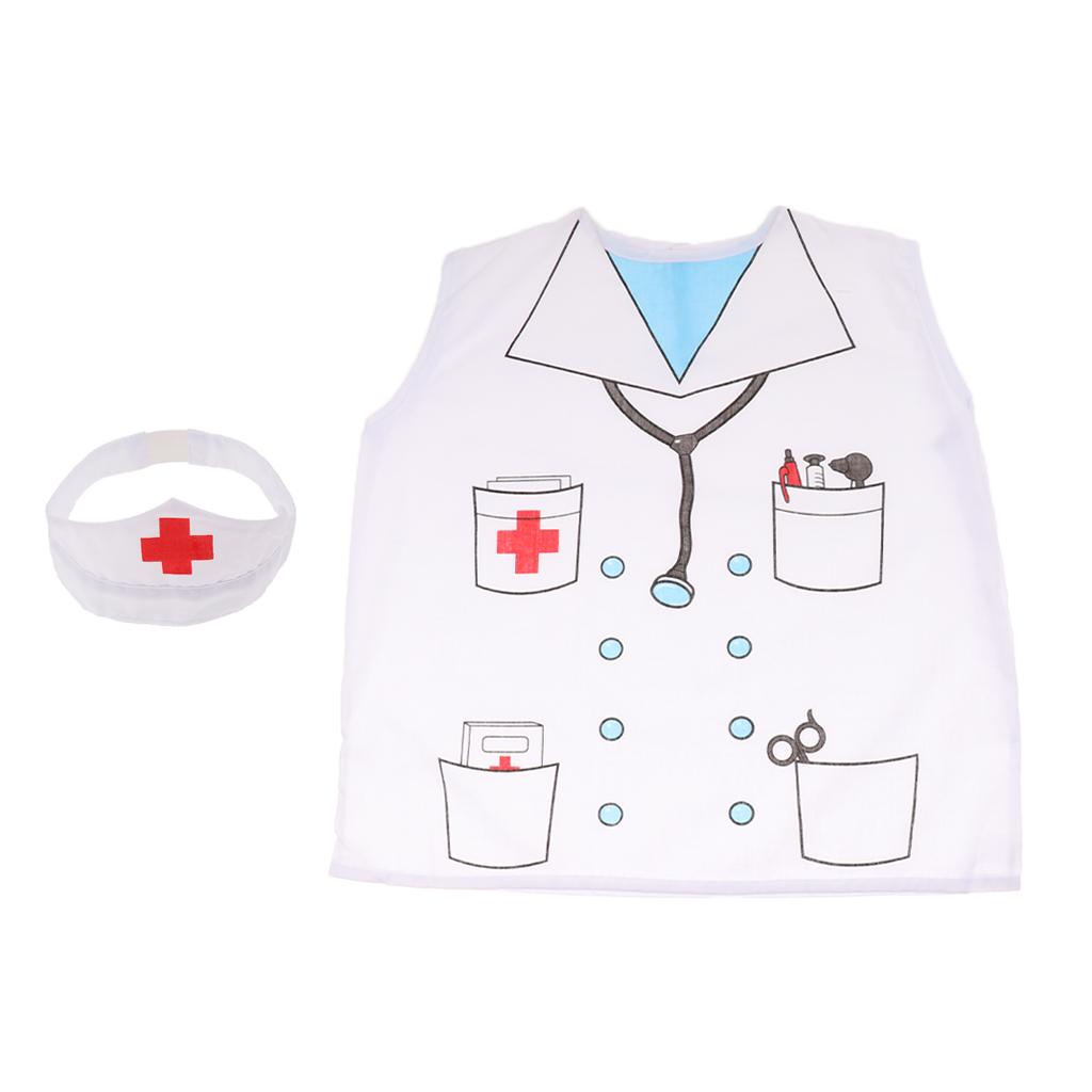 Kindergarten Performance Props Role-Playing Costumes for Child Doctor