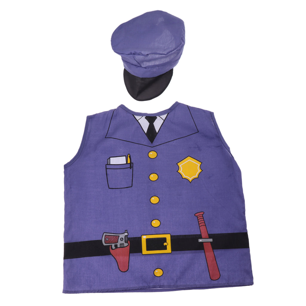 Kindergarten Performance Props Role-Playing Costumes for Child Police