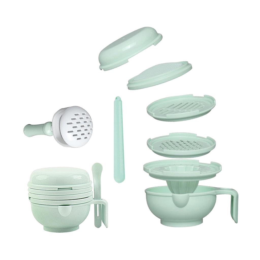 Baby Food Mill Grinding Bowl Grinder Processor Multifunction Mash Prep Serving DIY Homemade