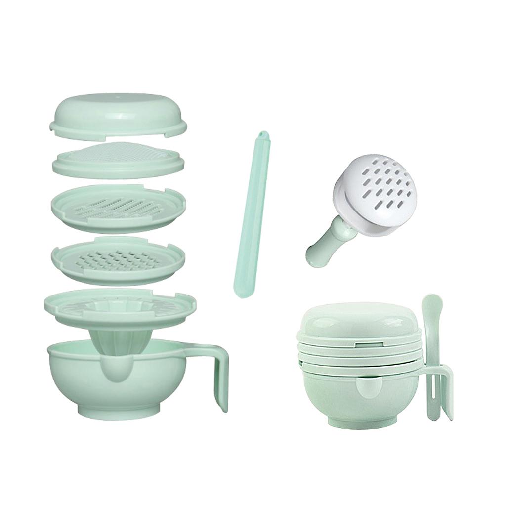 Baby Food Mill Grinding Bowl Grinder Processor Multifunction Mash Prep Serving DIY Homemade