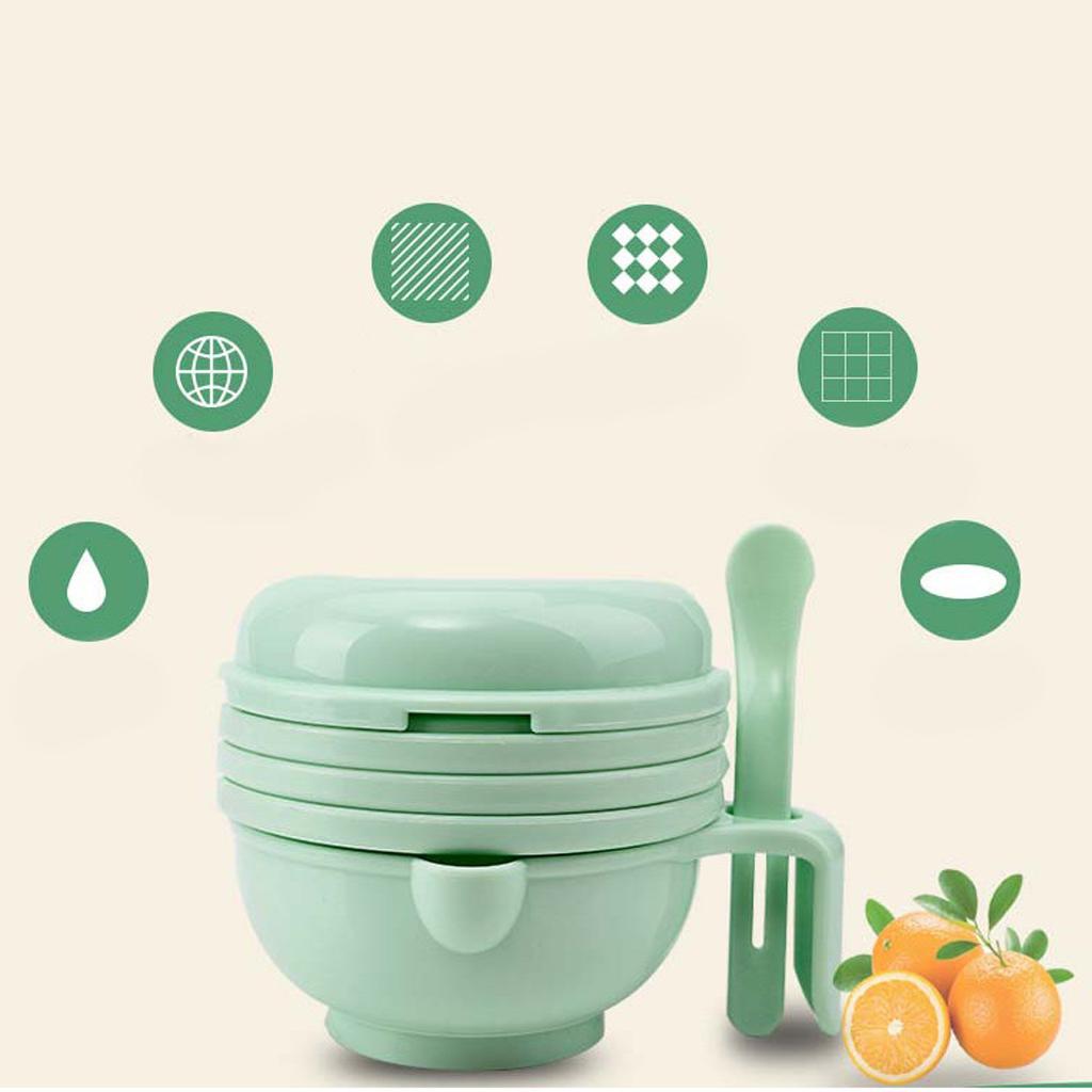 Baby Food Mill Grinding Bowl Grinder Processor Multifunction Mash Prep Serving DIY Homemade