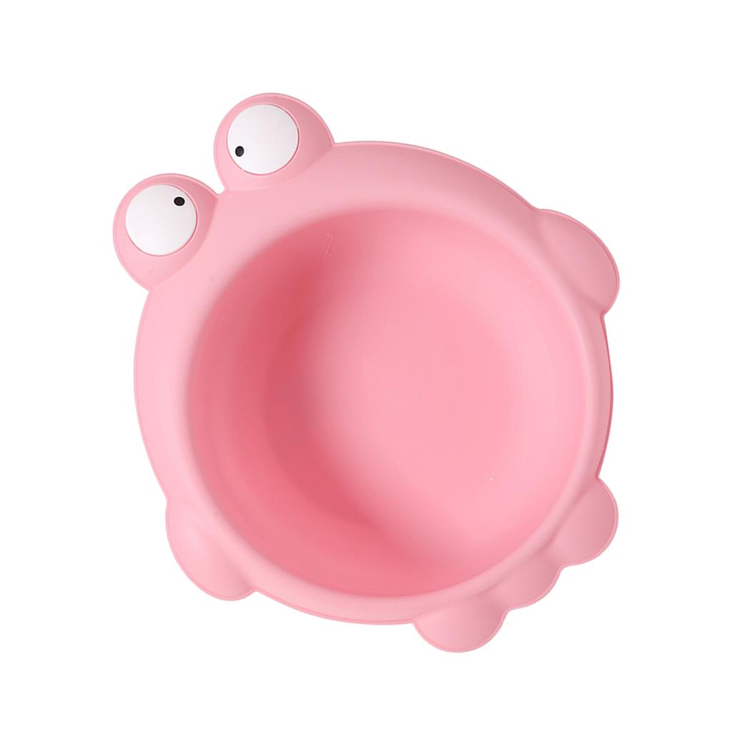 Cute Children Washbasin Baby Portable Washing Basin Plastic Frog pink