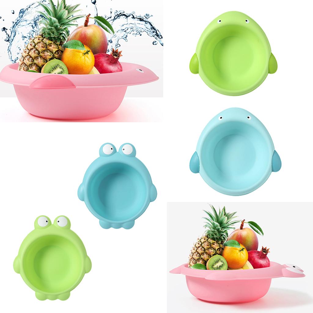 Cute Children Washbasin Baby Portable Washing Basin Plastic Frog pink