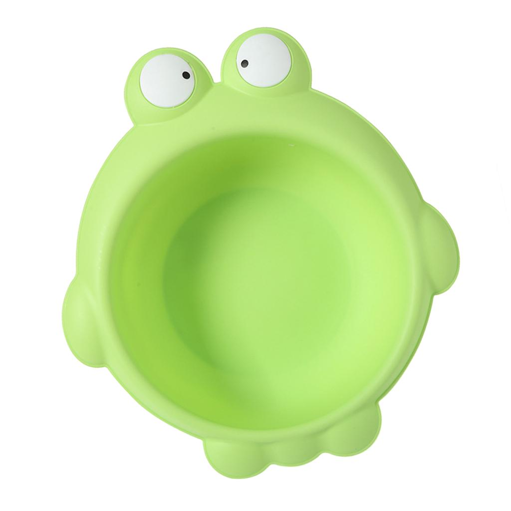 Cute Children Washbasin Baby Portable Washing Basin Plastic Frog green