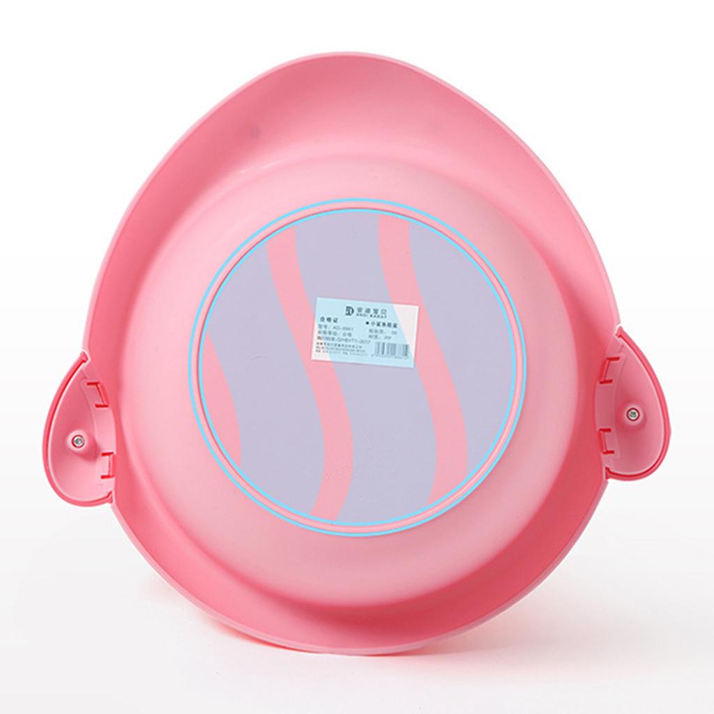 Cute Children Washbasin Baby Portable Washing Basin Plastic Whale pink